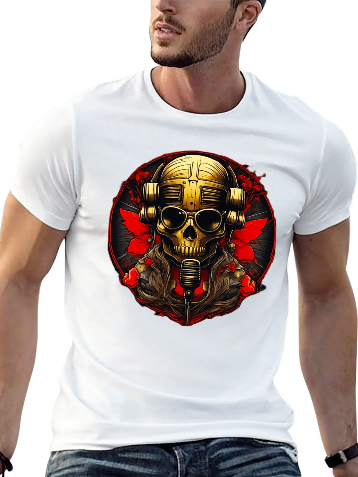 Skull DJ Graphic Tee - Rock Your Style! product image 4