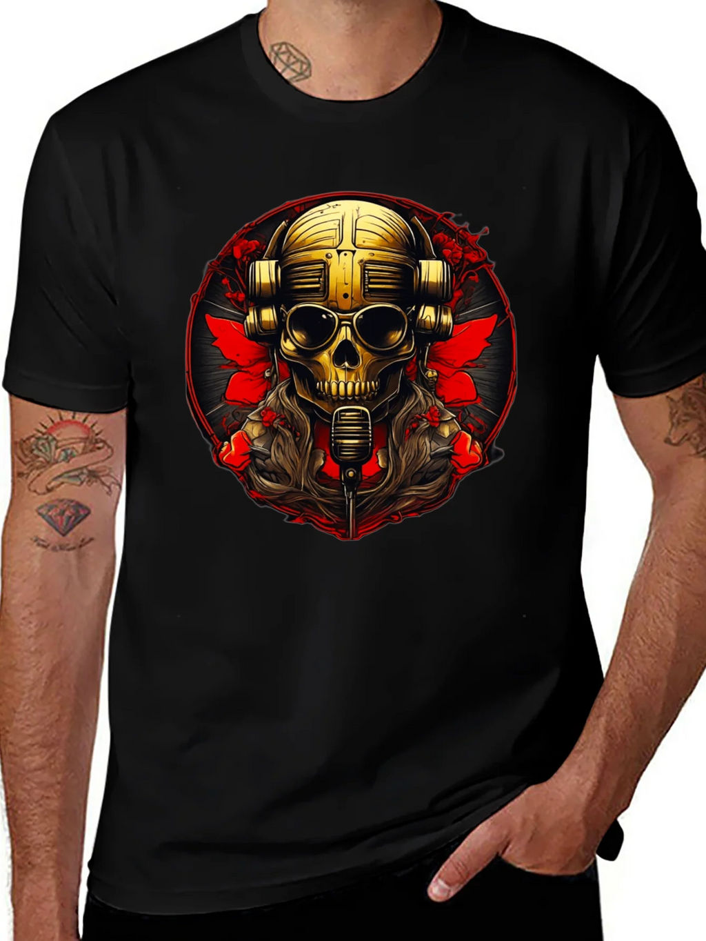Skull DJ Graphic Tee - Rock Your Style! product image 1