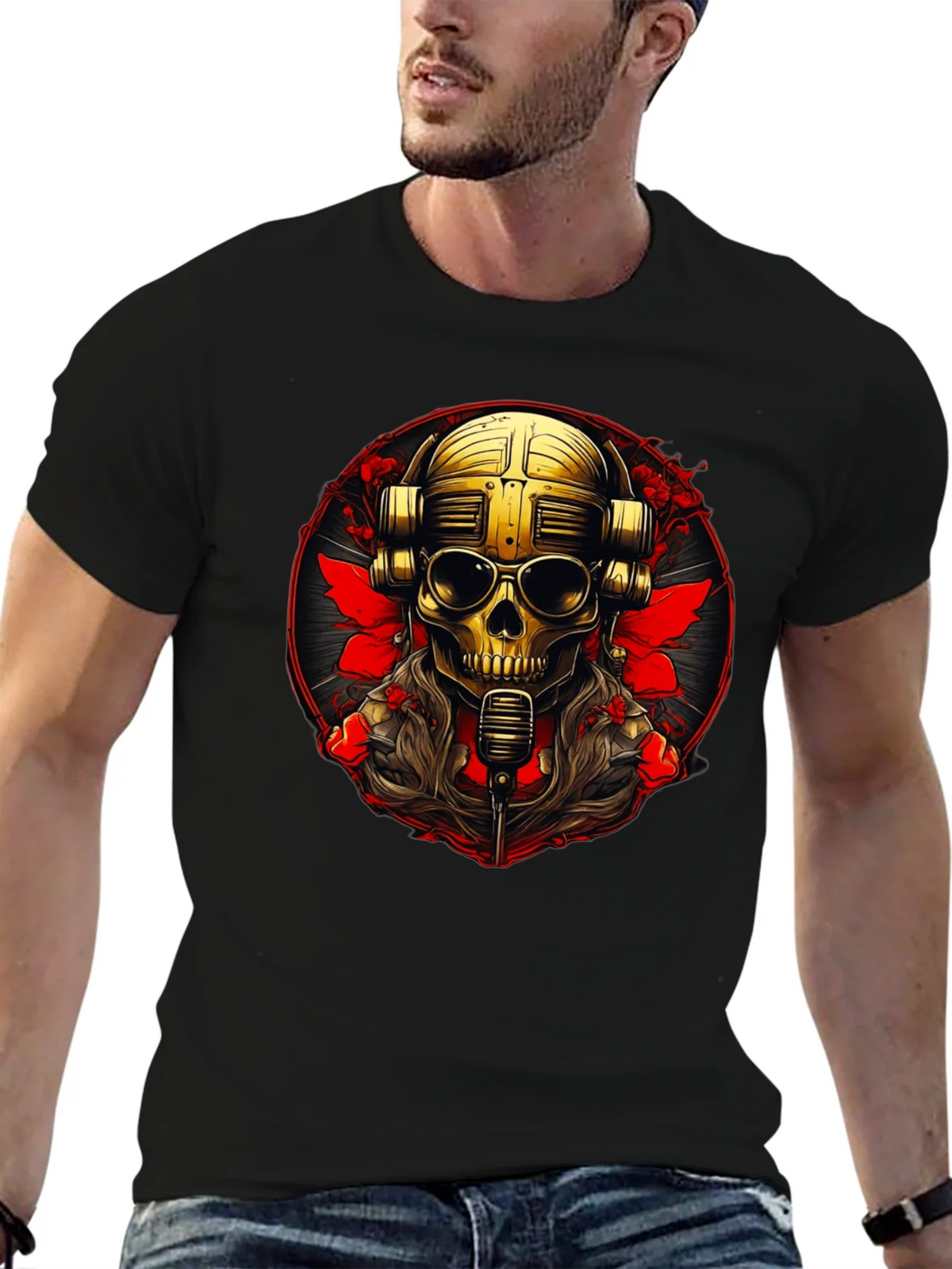 Skull DJ Graphic Tee - Rock Your Style! product image 9