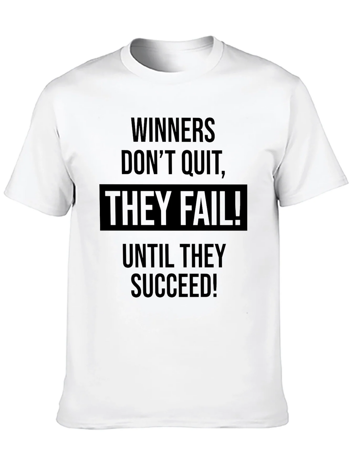 Winners Dont Quit T-Shirt - Motivational Black Tee product image 12