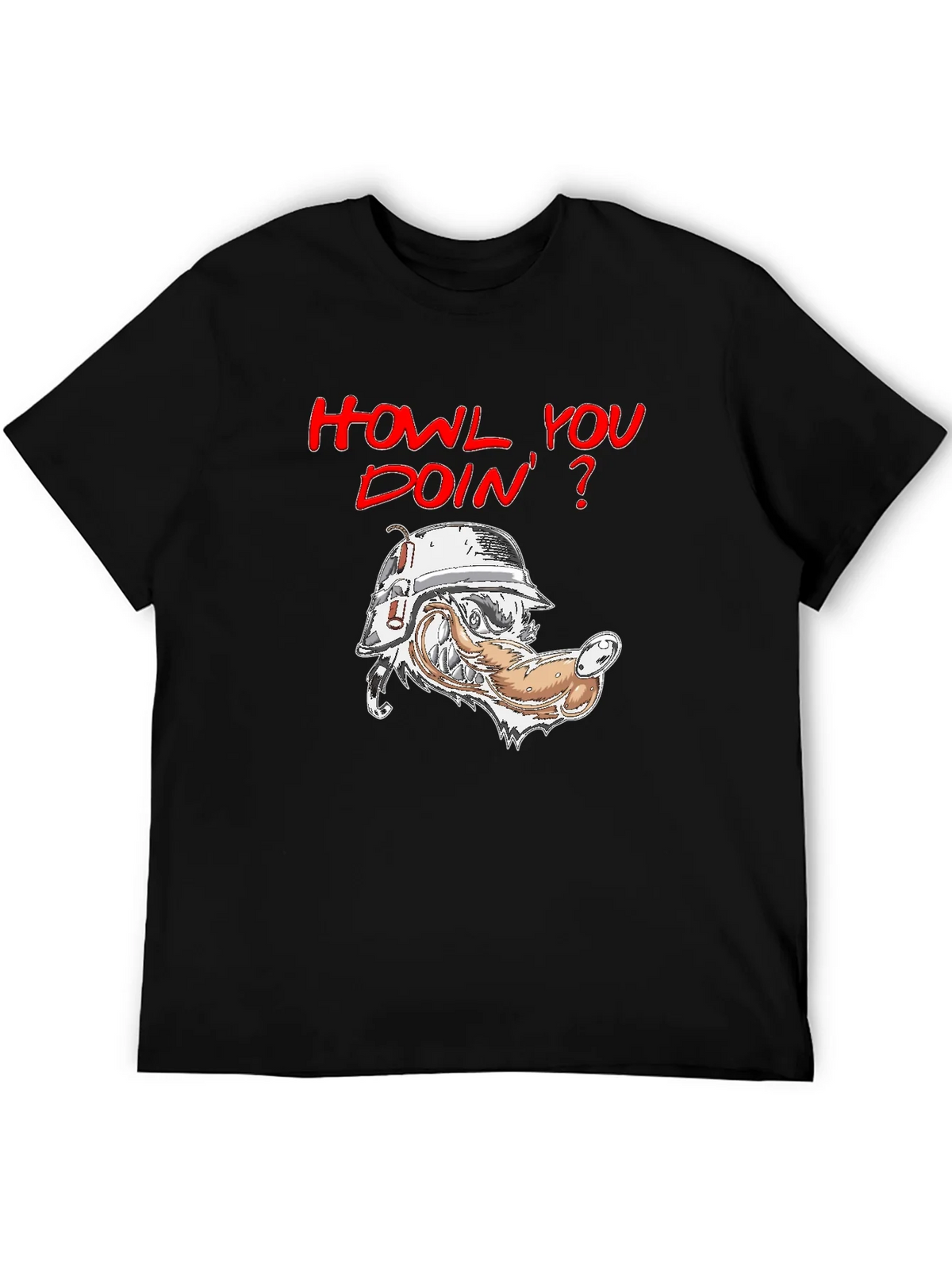 Howl You Doin T-Shirt - Wolf Humor product image 8