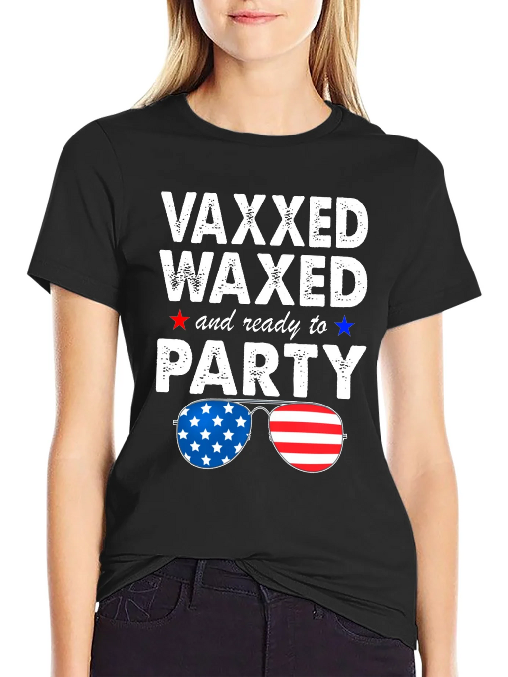 Vaxxed Waxed & Ready to Party Patriotic Tee product image 5