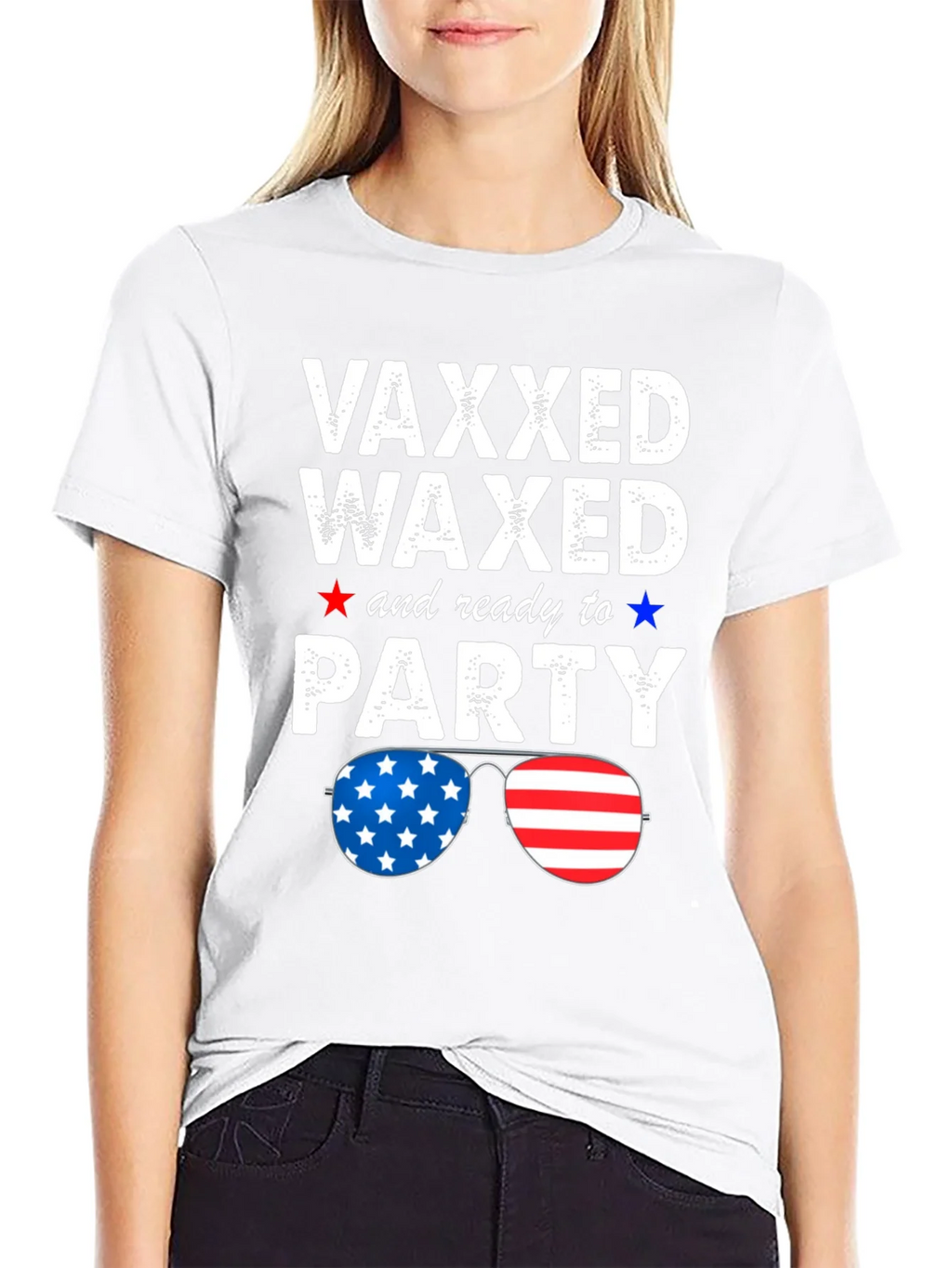 Vaxxed Waxed & Ready to Party Patriotic Tee product image 11