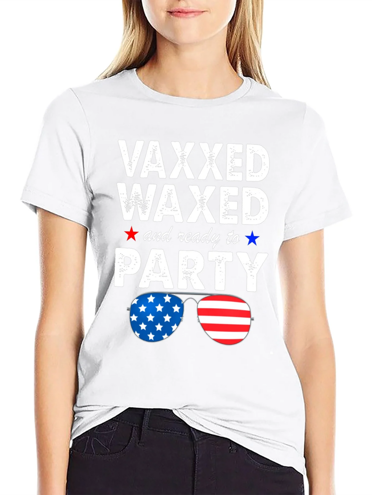 Vaxxed Waxed & Ready to Party Patriotic Tee product image 11
