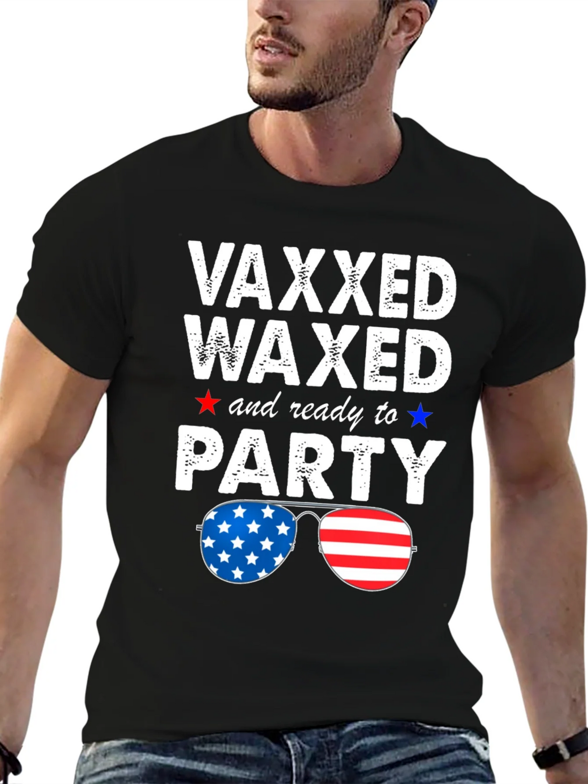 Vaxxed Waxed & Ready to Party Patriotic Tee product image 9