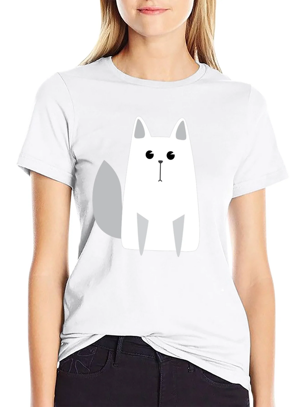 Cool Cat Graphic Print Black T-Shirt product image 11