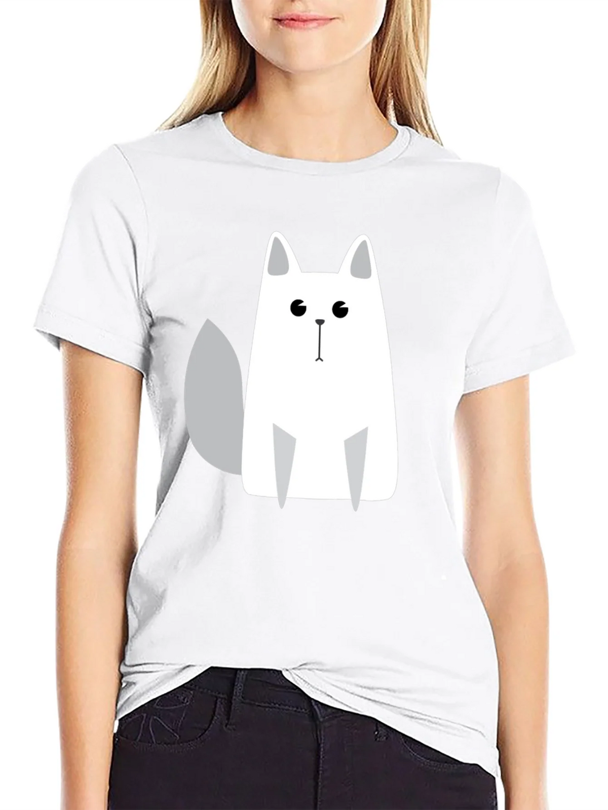 Cool Cat Graphic Print Black T-Shirt product image 11