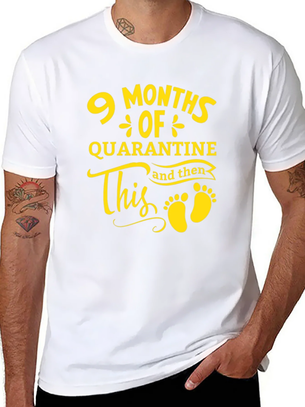 9 Months Quarantine Baby Announcement T-Shirt product image 10