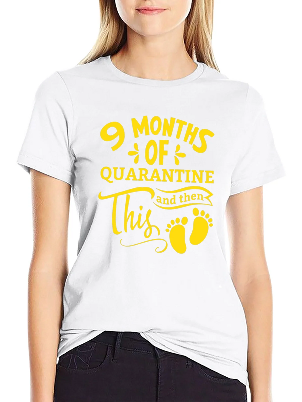 9 Months Quarantine Baby Announcement T-Shirt product image 11