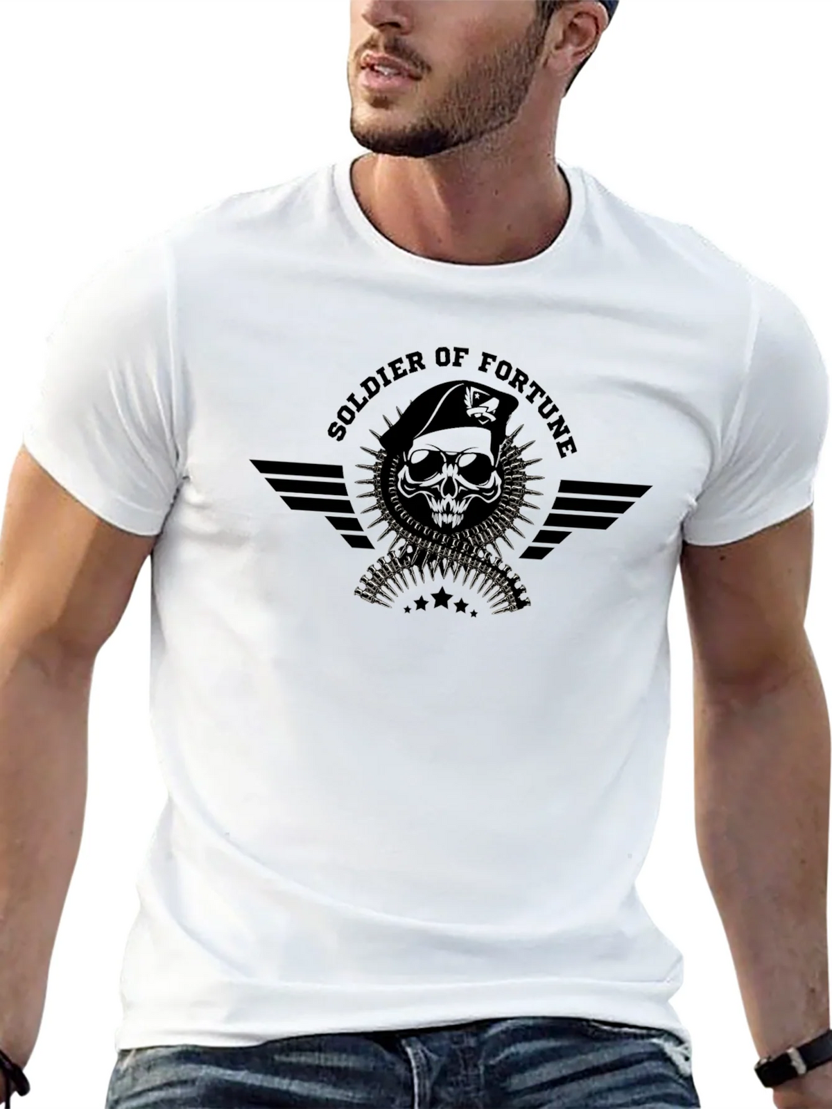Soldier of Fortune Black T-Shirt product image 4