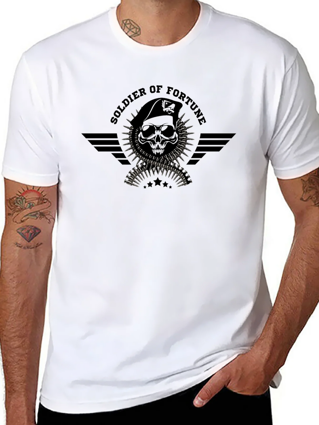 Soldier of Fortune Black T-Shirt product image 10