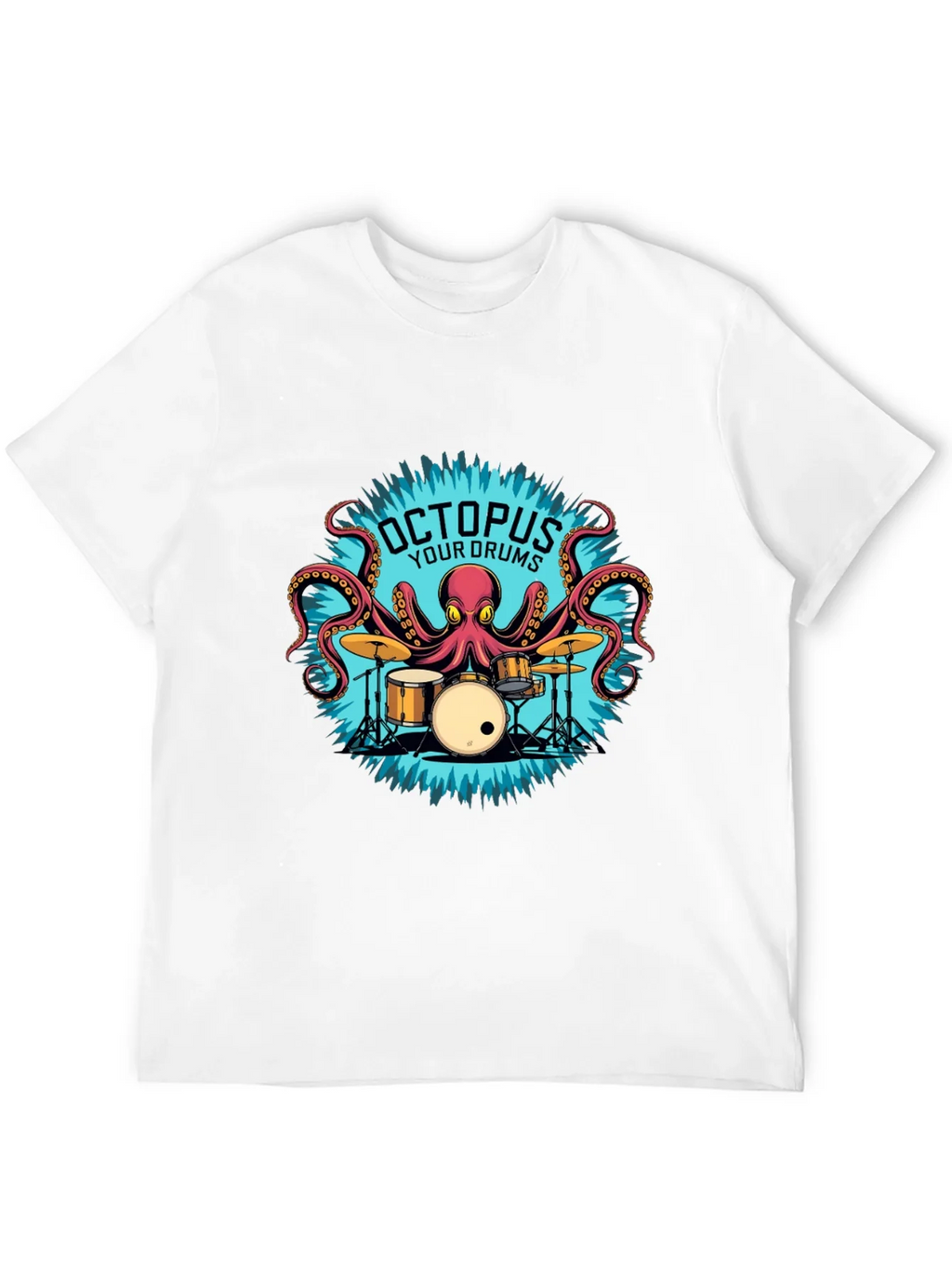 Octopus Your Drums Graphic T-Shirt - Playful Band Tee product image 3