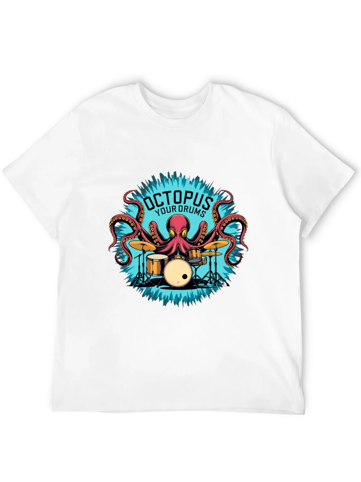 Octopus Your Drums Graphic T-Shirt - Playful Band Tee product image 3