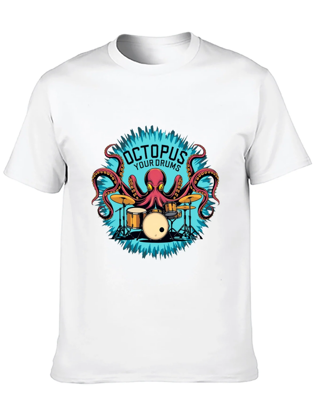 Octopus Your Drums Graphic T-Shirt - Playful Band Tee product image 12
