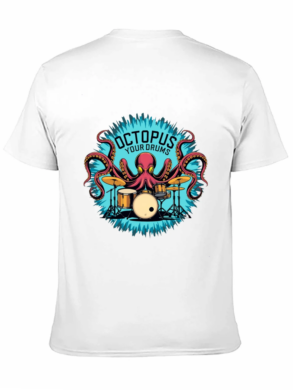 Octopus Your Drums Graphic T-Shirt - Playful Band Tee product image 2