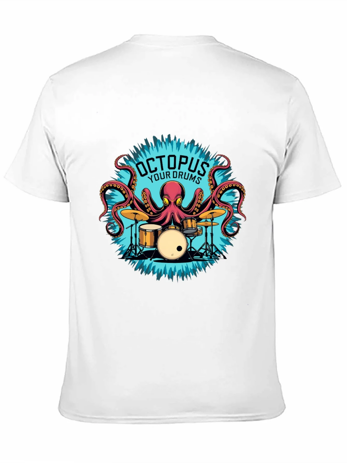 Octopus Your Drums Graphic T-Shirt - Playful Band Tee product image 2