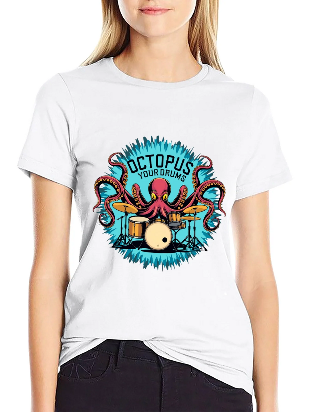 Octopus Your Drums Graphic T-Shirt - Playful Band Tee product image 11