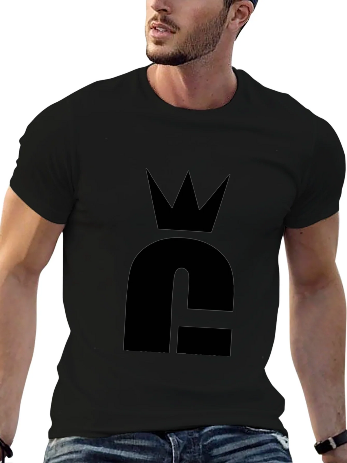 Crown Logo Black T-Shirt - Stylish & Minimalist product image 9