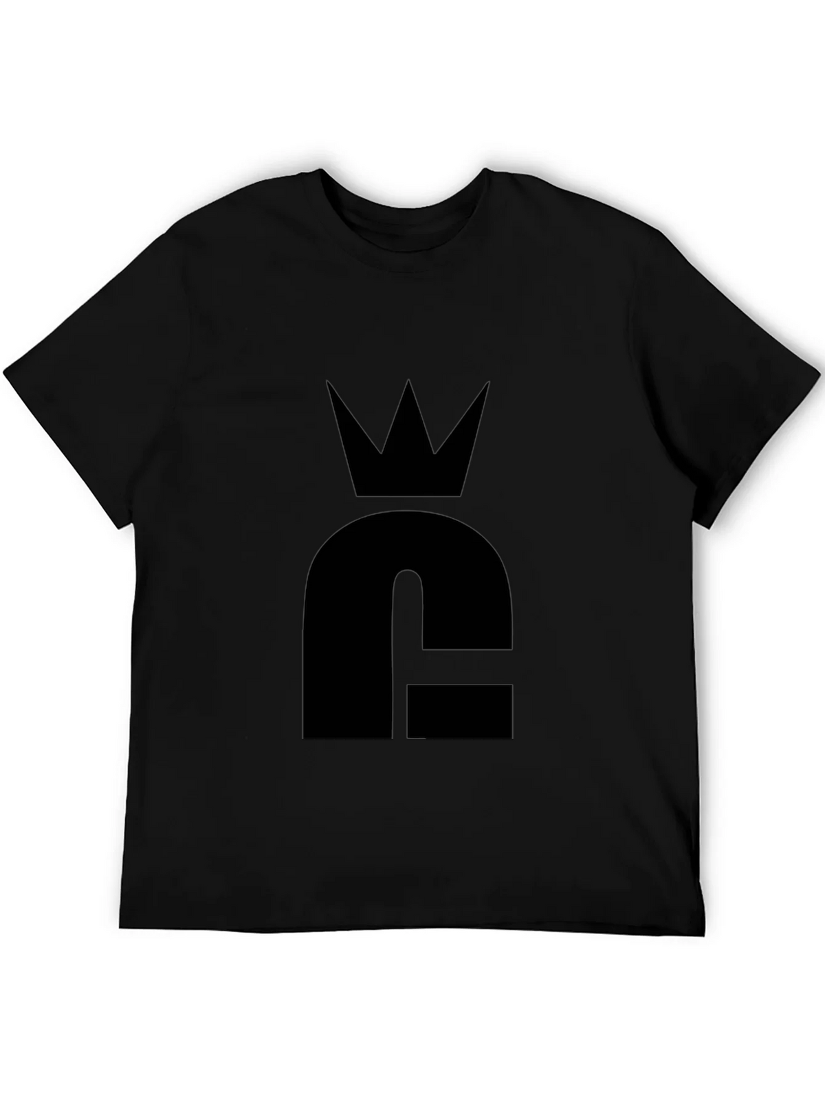 Crown Logo Black T-Shirt - Stylish & Minimalist product image 8