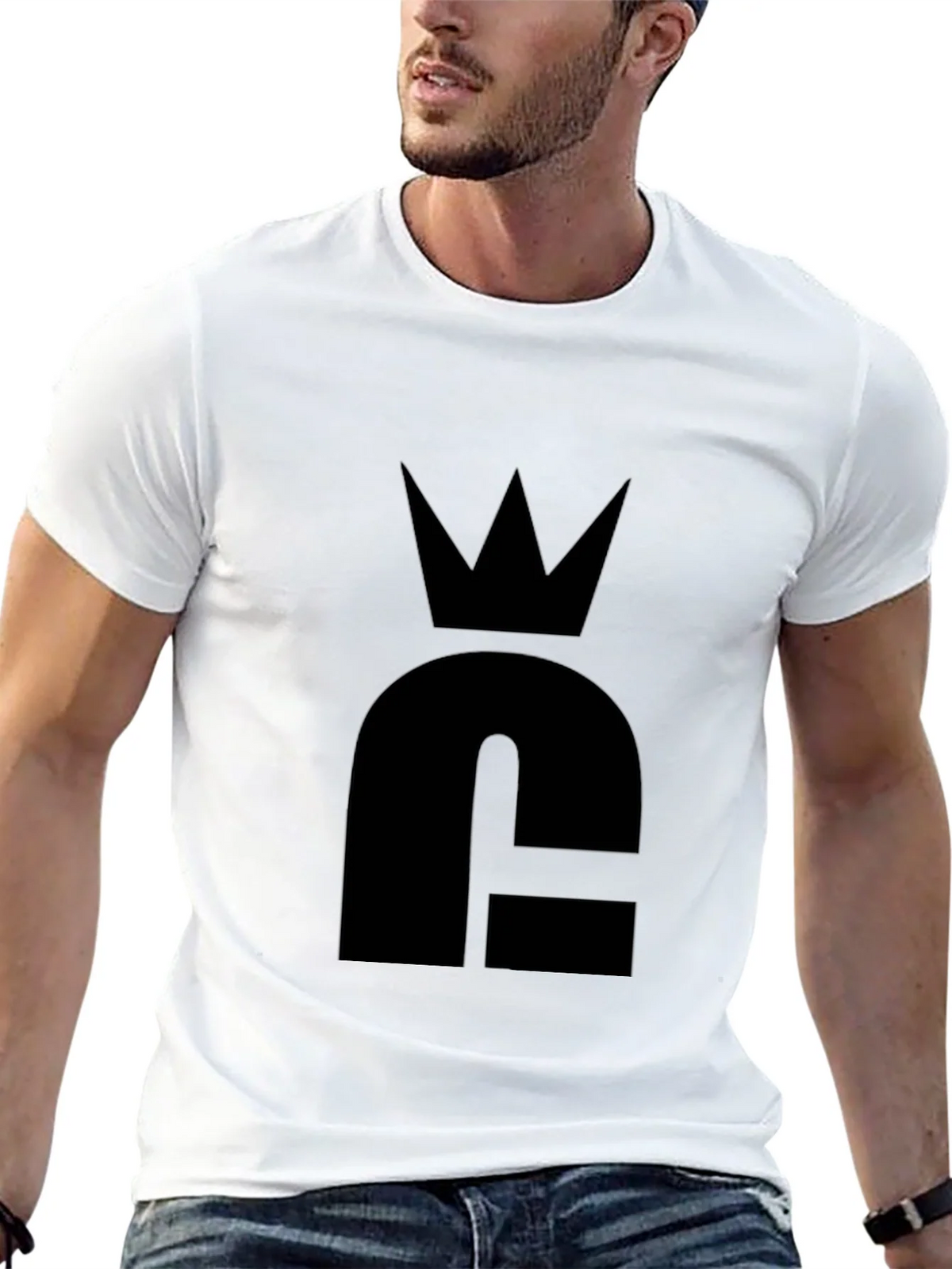 Crown Logo Black T-Shirt - Stylish & Minimalist product image 4