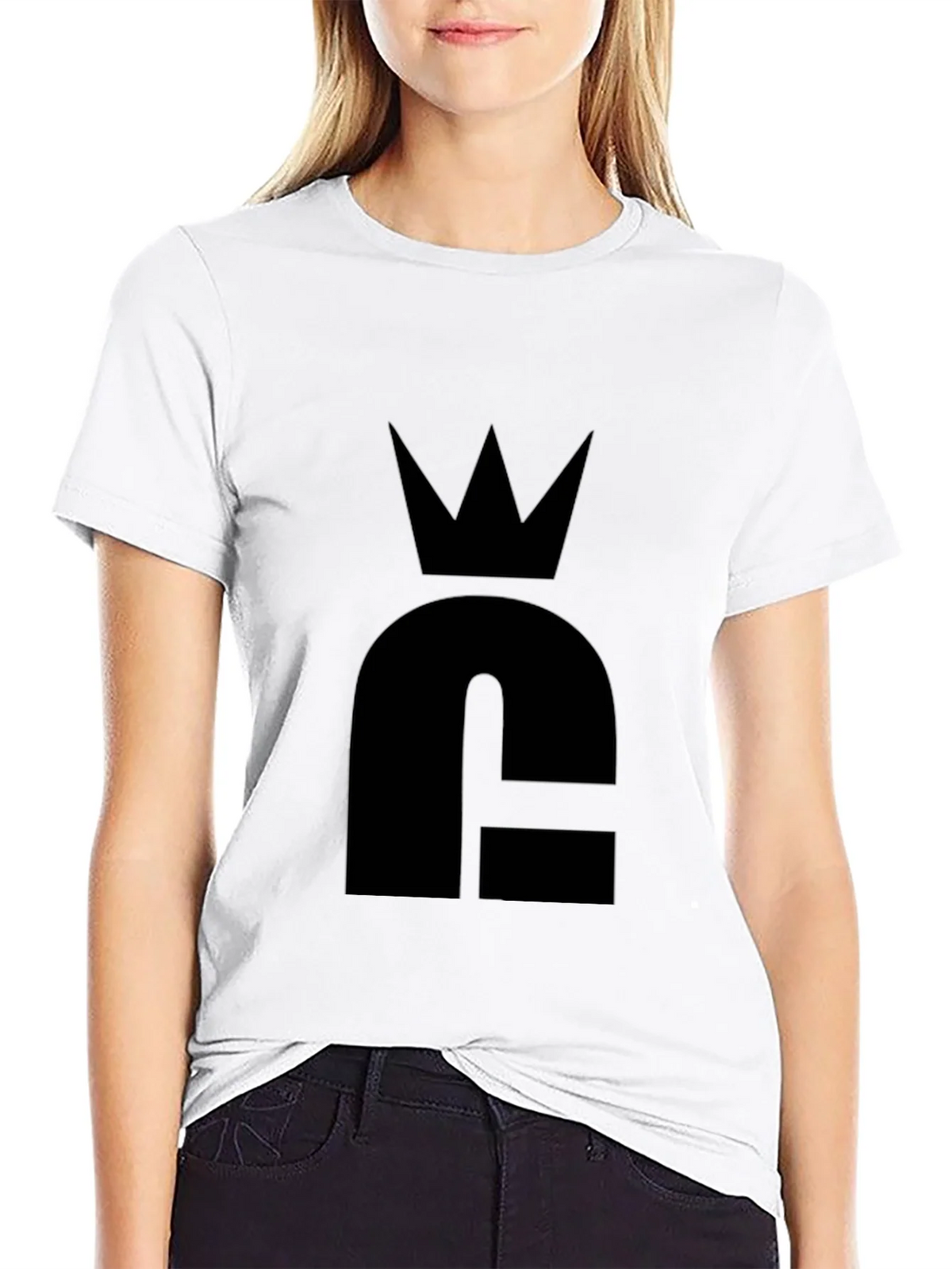 Crown Logo Black T-Shirt - Stylish & Minimalist product image 11