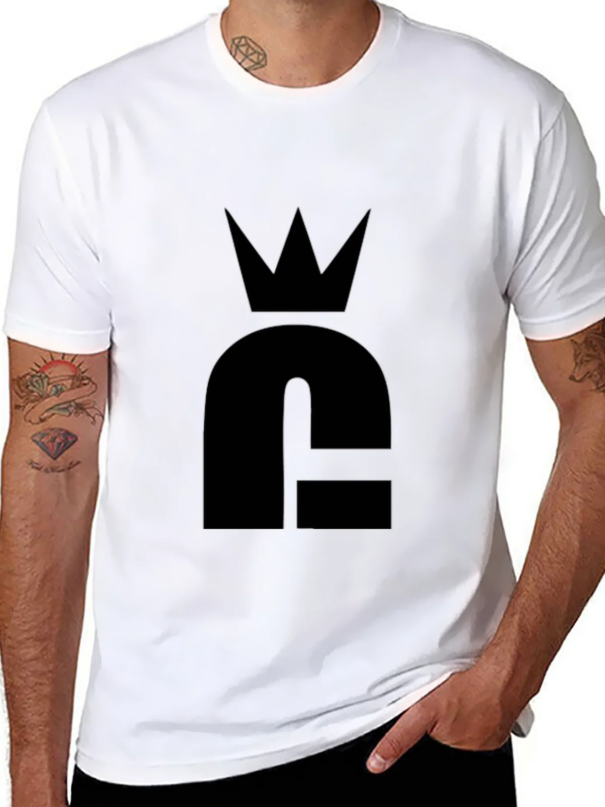 Crown Logo Black T-Shirt - Stylish & Minimalist product image 10