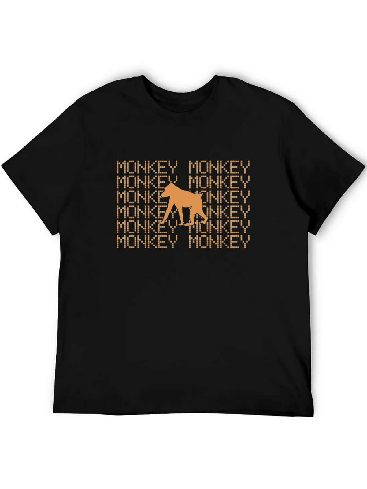 Monkey Graphic Tee - Black Cotton T-Shirt product image 8