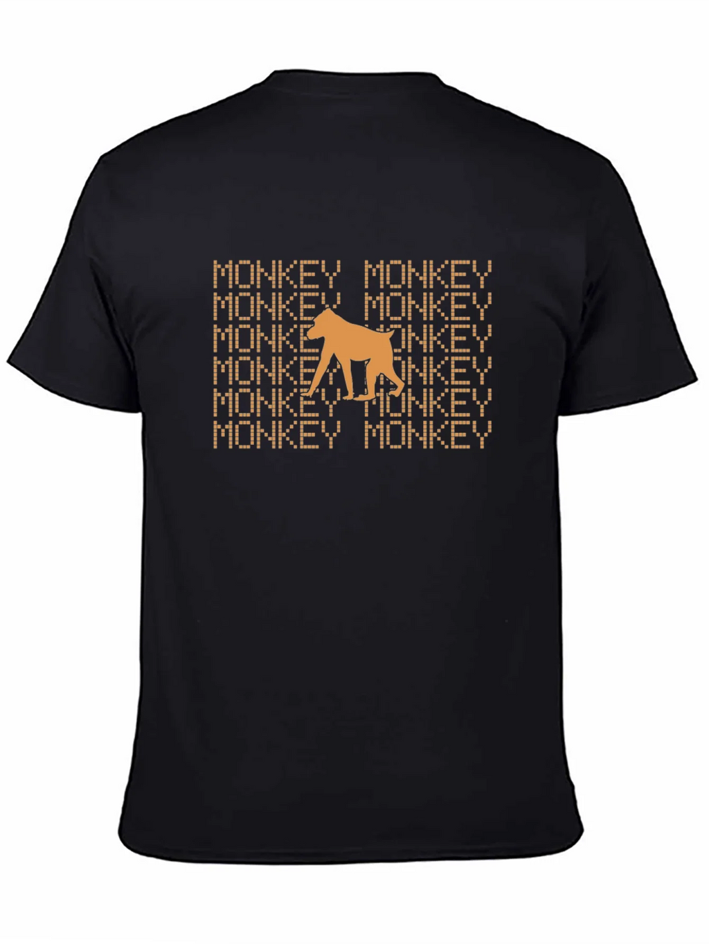 Monkey Graphic Tee - Black Cotton T-Shirt product image 7