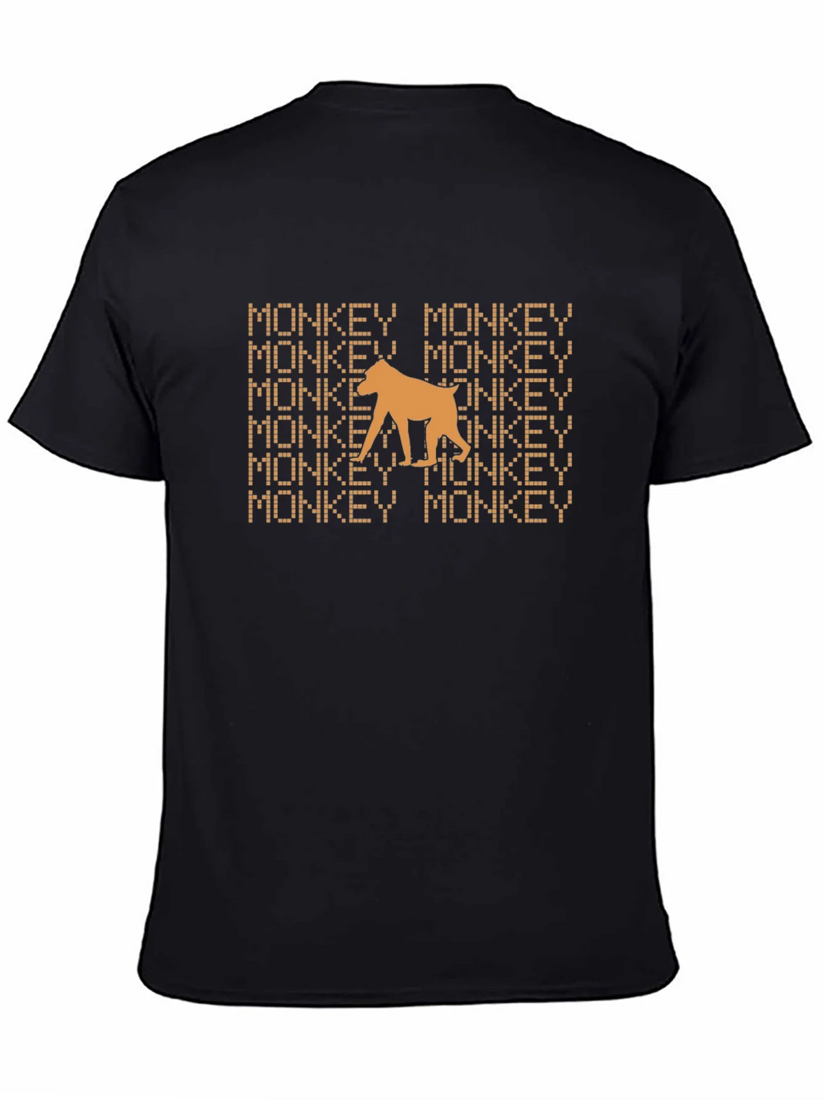 Monkey Graphic Tee - Black Cotton T-Shirt product image 7