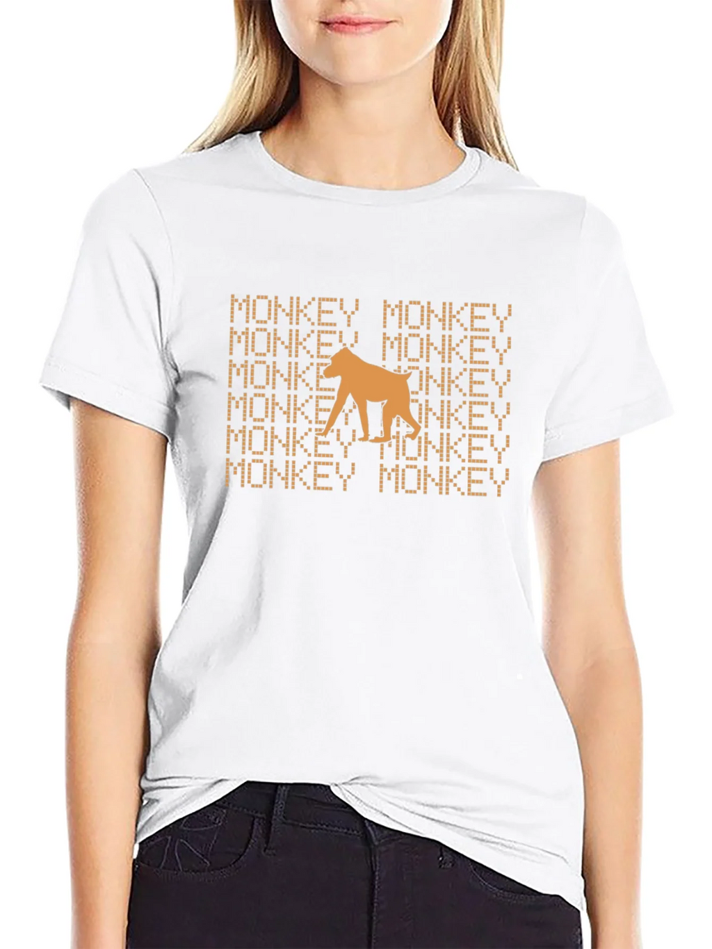 Monkey Graphic Tee - Black Cotton T-Shirt product image 11
