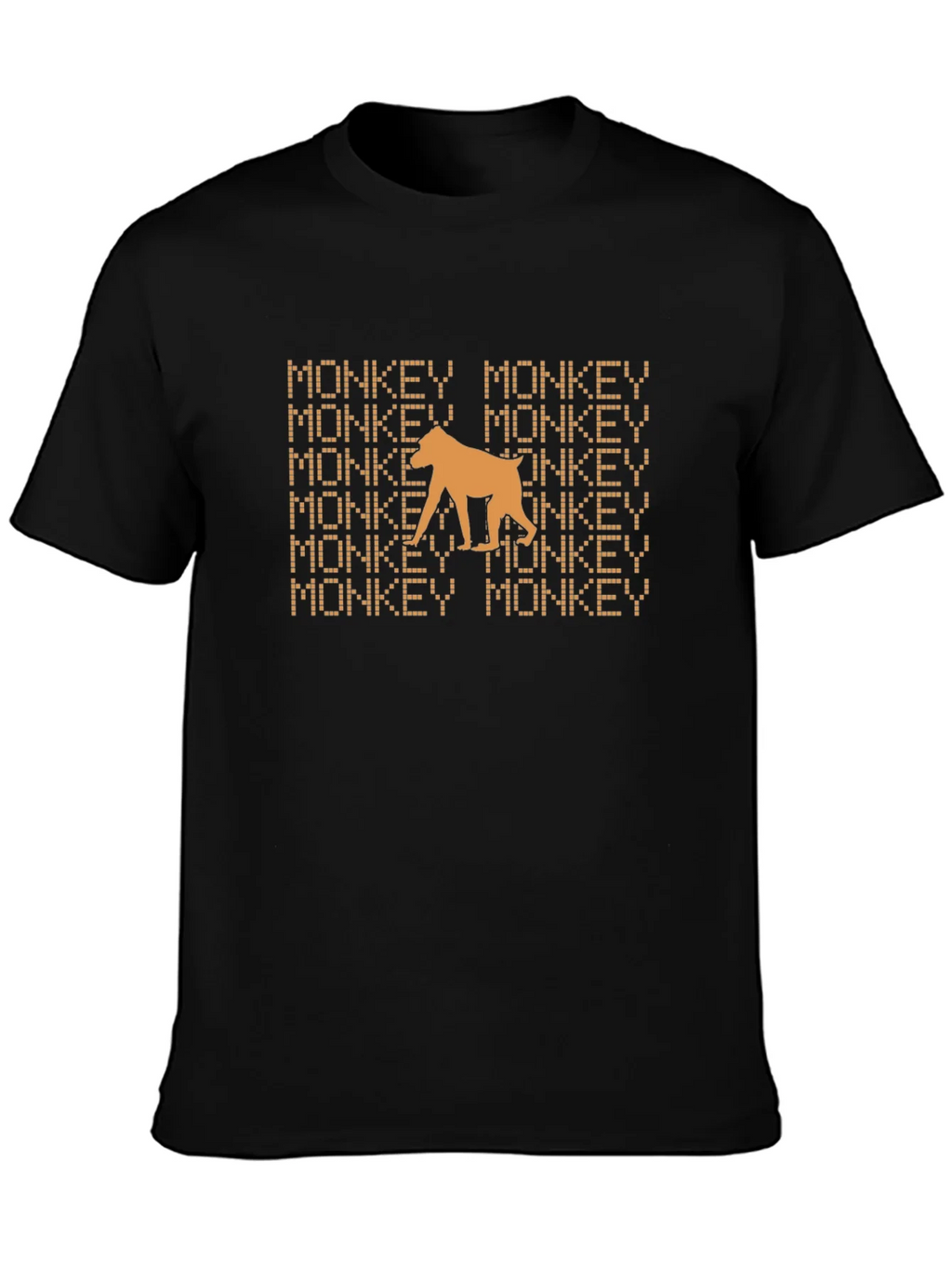 Monkey Graphic Tee - Black Cotton T-Shirt product image 6
