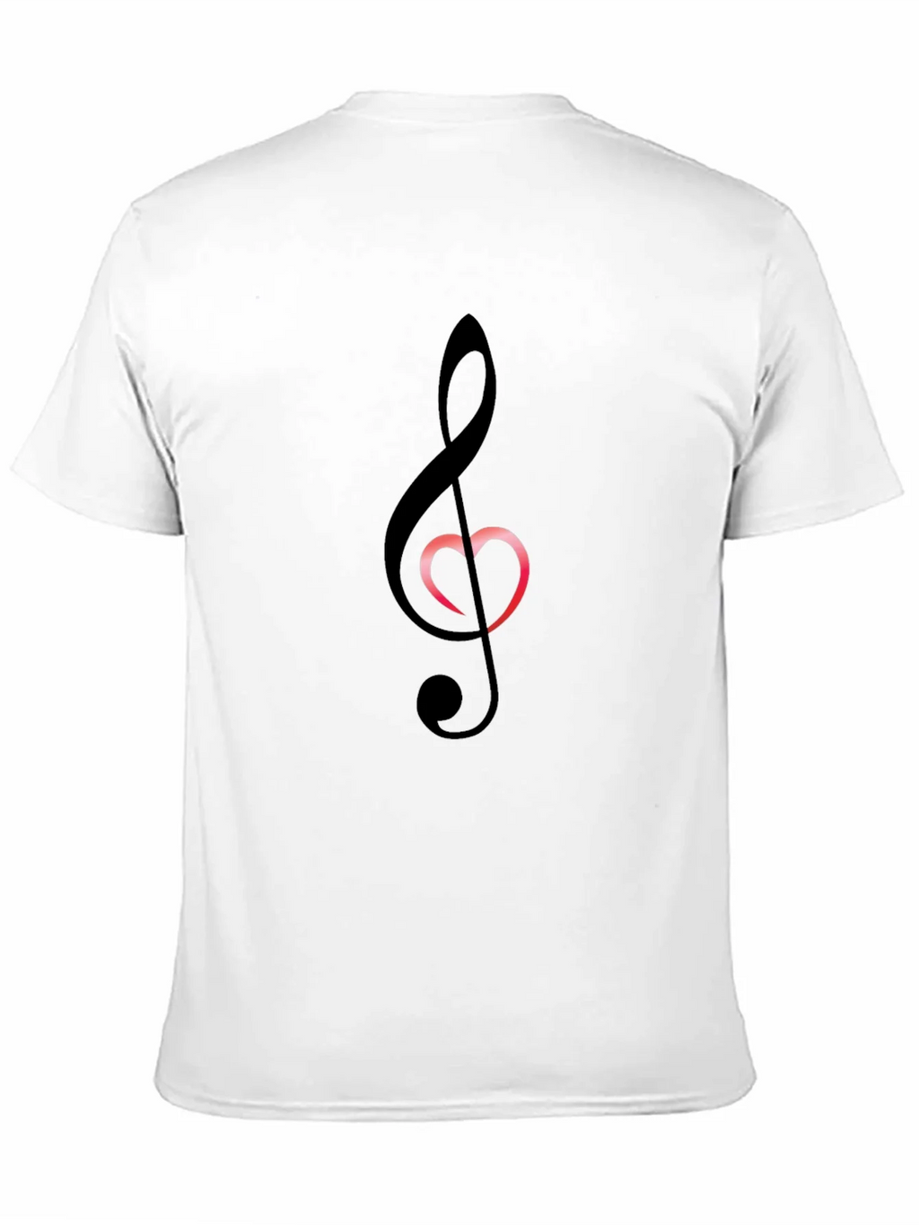 Musical Heart T-Shirt - Black Cotton Blend Tee product image 2