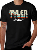 Retro Tyler Texas Graphic T-Shirt product image 1