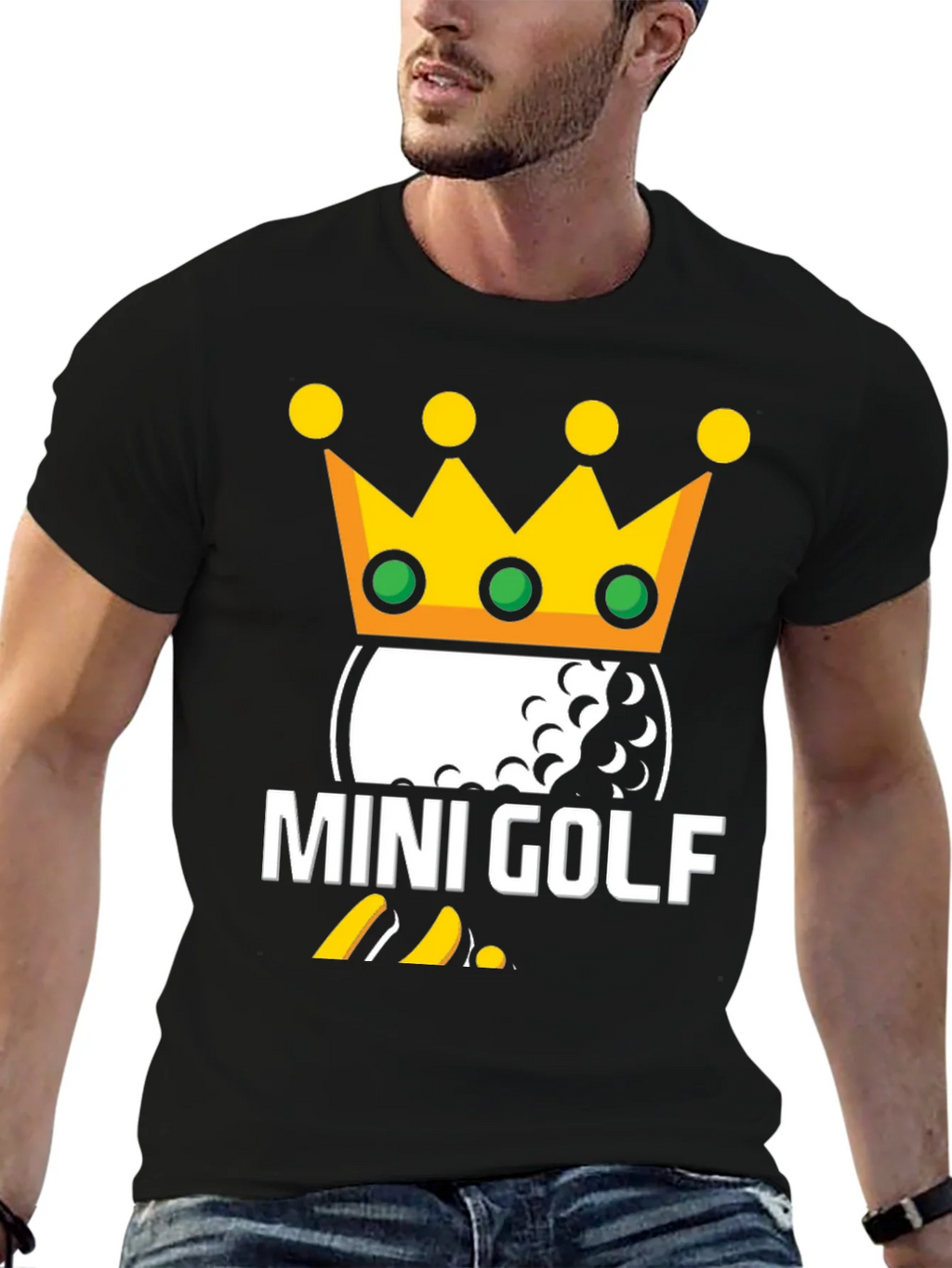 Mini Golf King T-Shirt | Novelty Golfing Tee product image 9