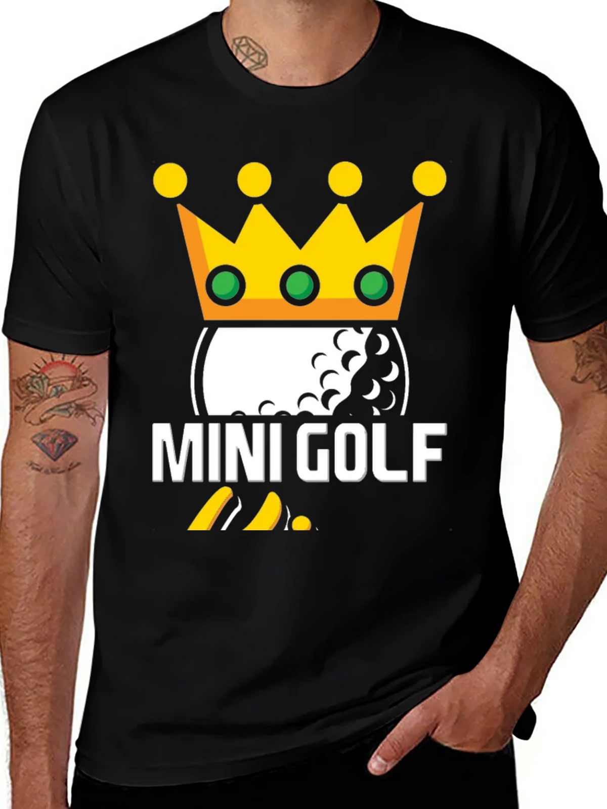 Mini Golf King T-Shirt | Novelty Golfing Tee product image 1