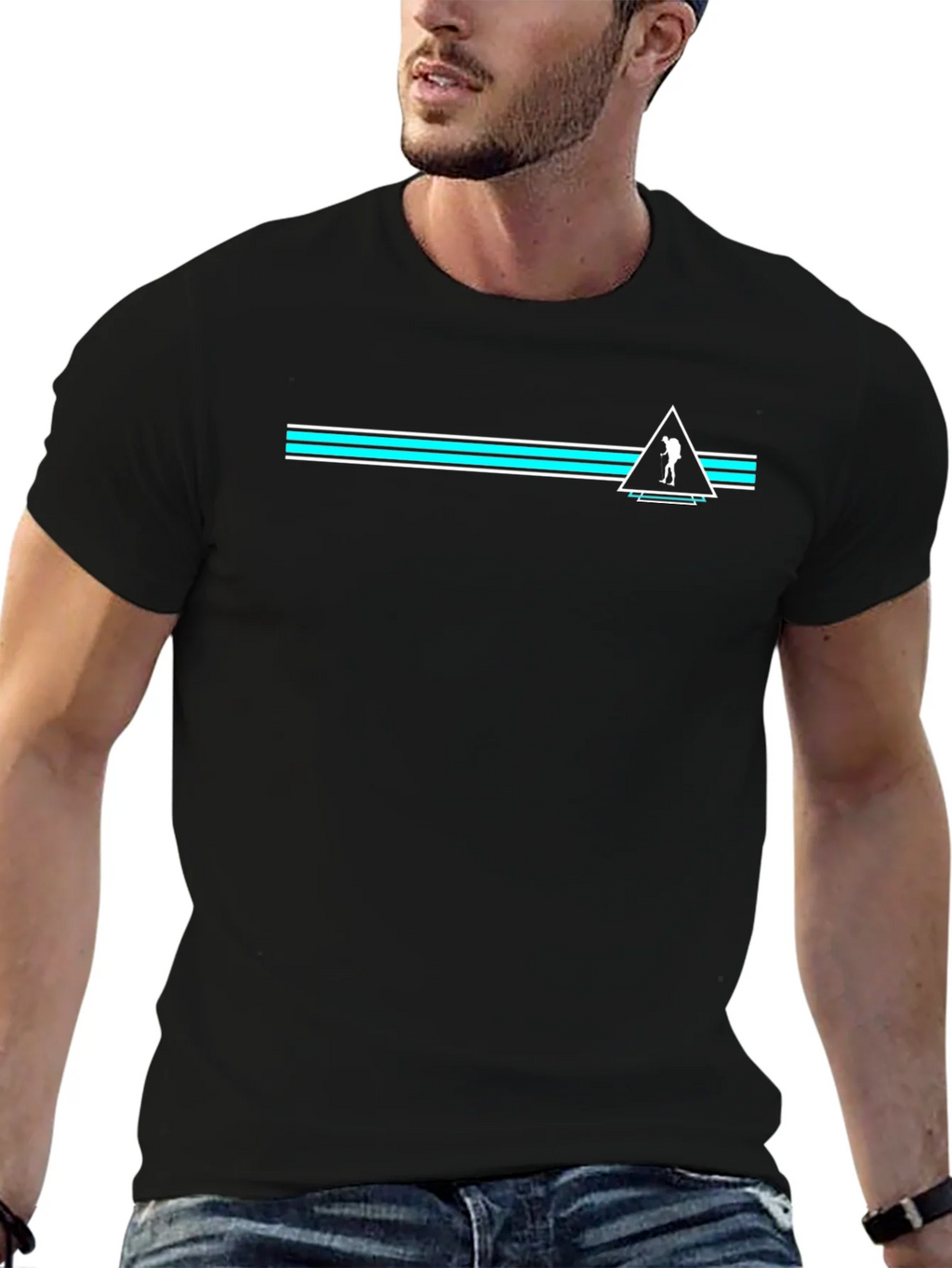 Mens Black Graphic Tee - Adventure Awaits product image 9