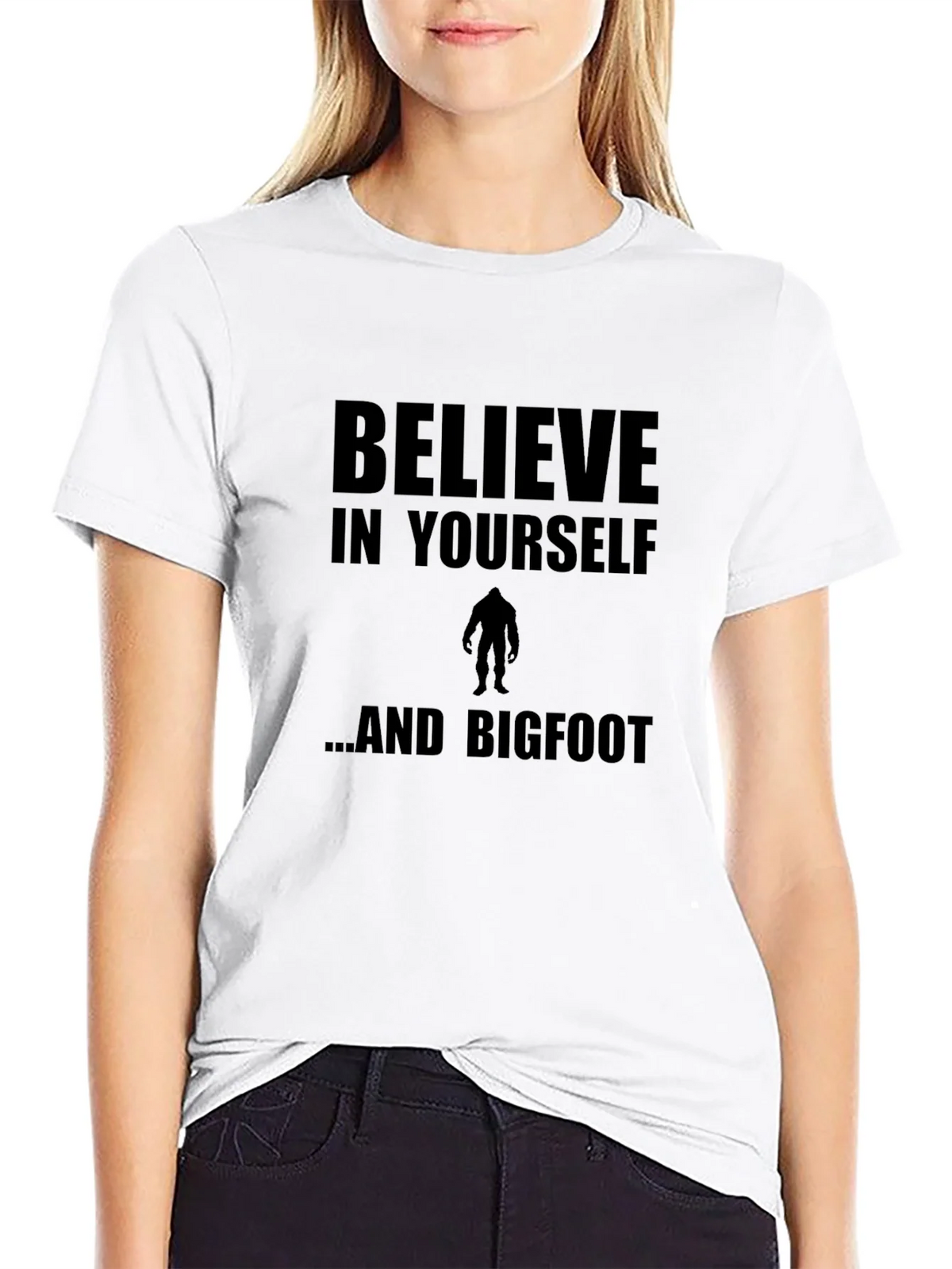Believe In Yourself and Bigfoot T-Shirt product image 11
