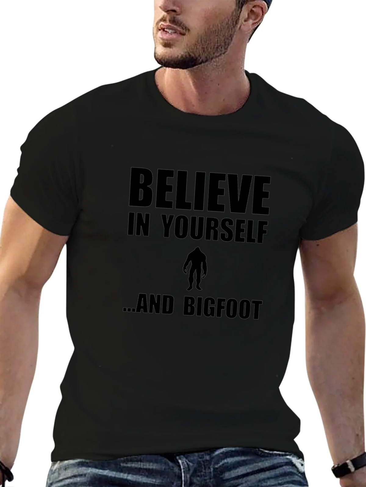 Believe In Yourself and Bigfoot T-Shirt product image 9