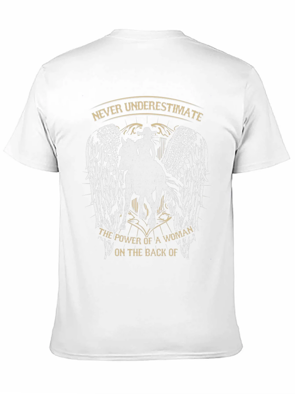 Never Underestimate Woman on Horseback Graphic Tee product image 2