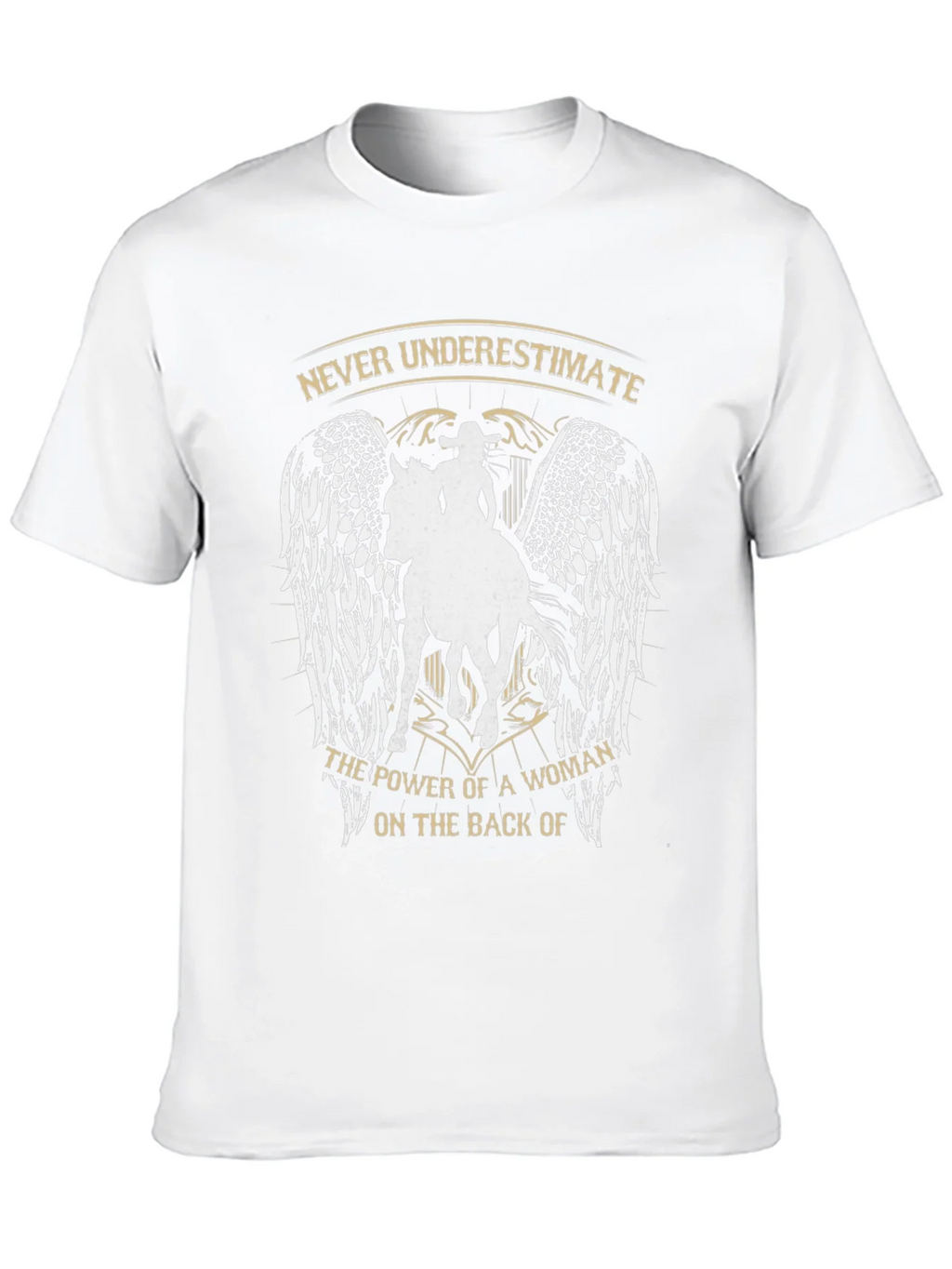 Never Underestimate Woman on Horseback Graphic Tee product image 12