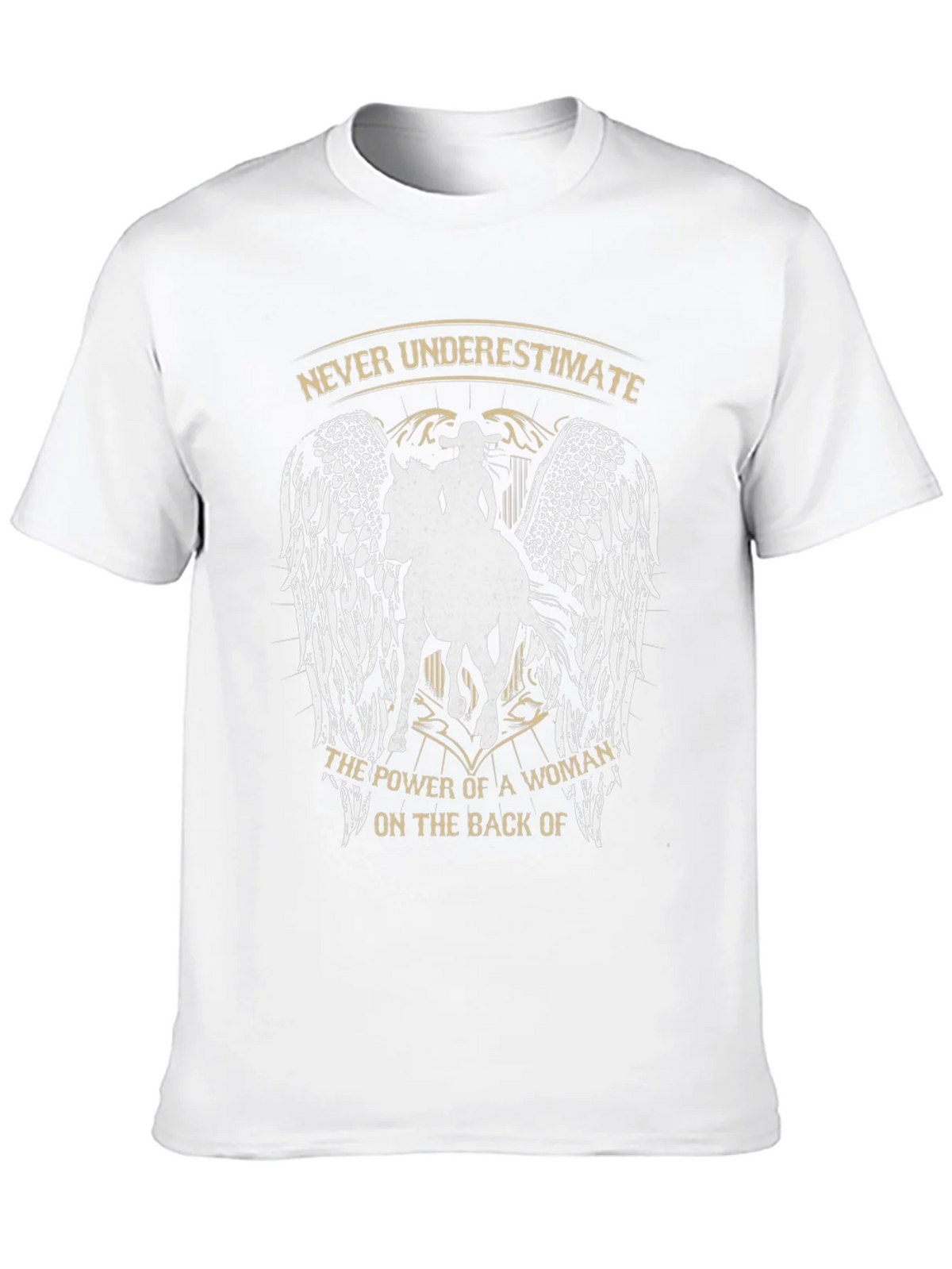 Never Underestimate Woman on Horseback Graphic Tee product image 12
