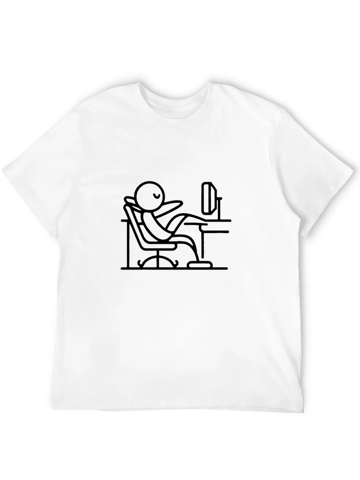 Relaxed Stick Figure Black Tee product image 3