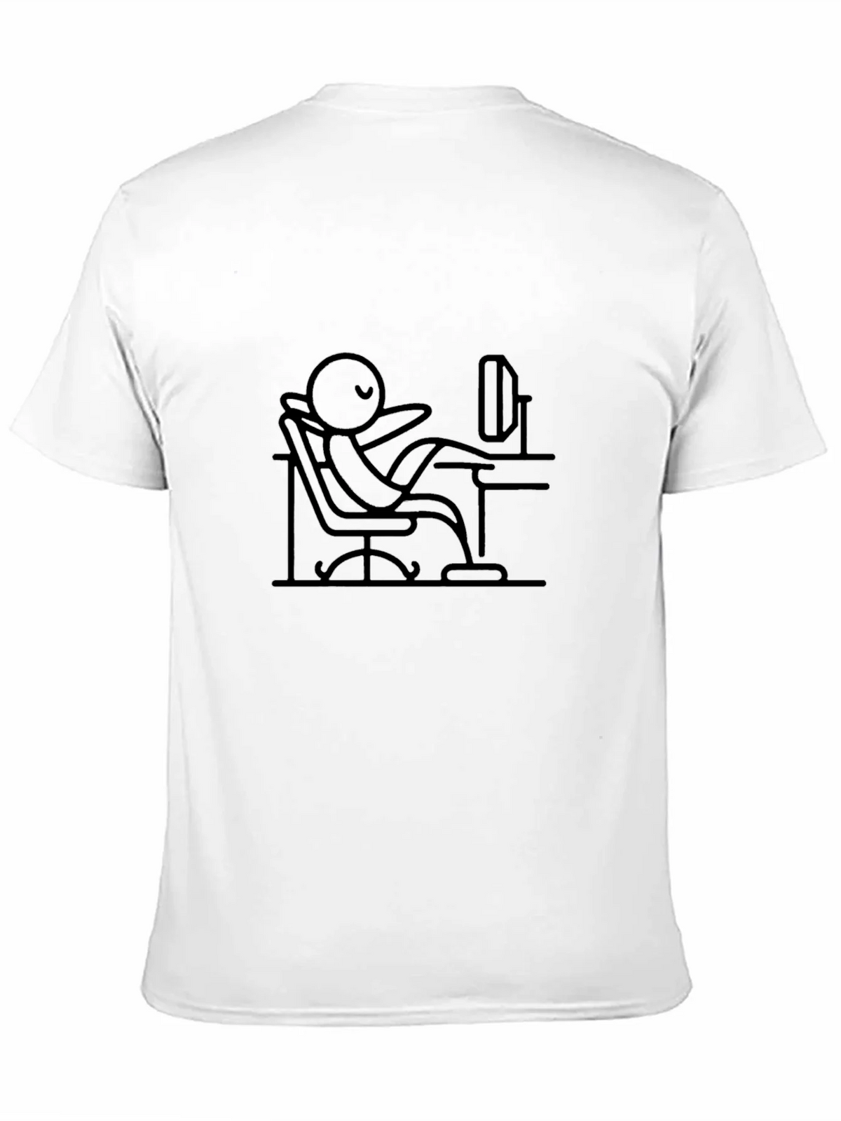 Relaxed Stick Figure Black Tee product image 2