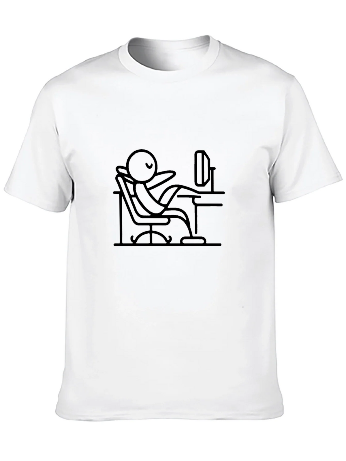Relaxed Stick Figure Black Tee product image 12