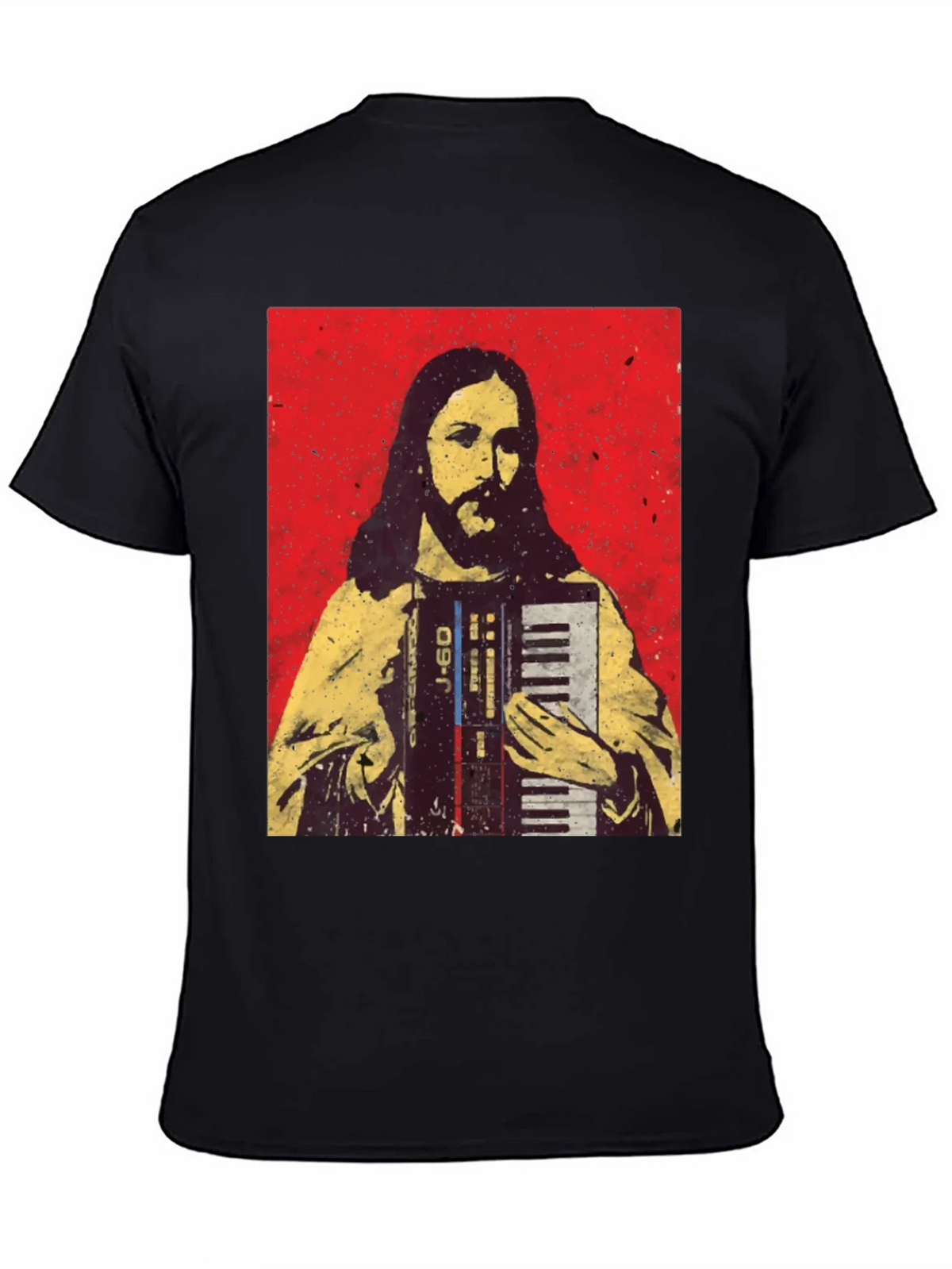 Jesus Accordion T-Shirt - Novelty Graphic Tee product image 7