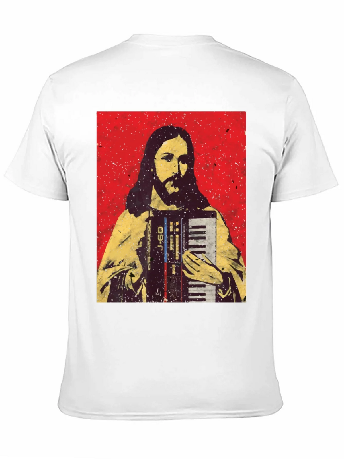 Jesus Accordion T-Shirt - Novelty Graphic Tee product image 2