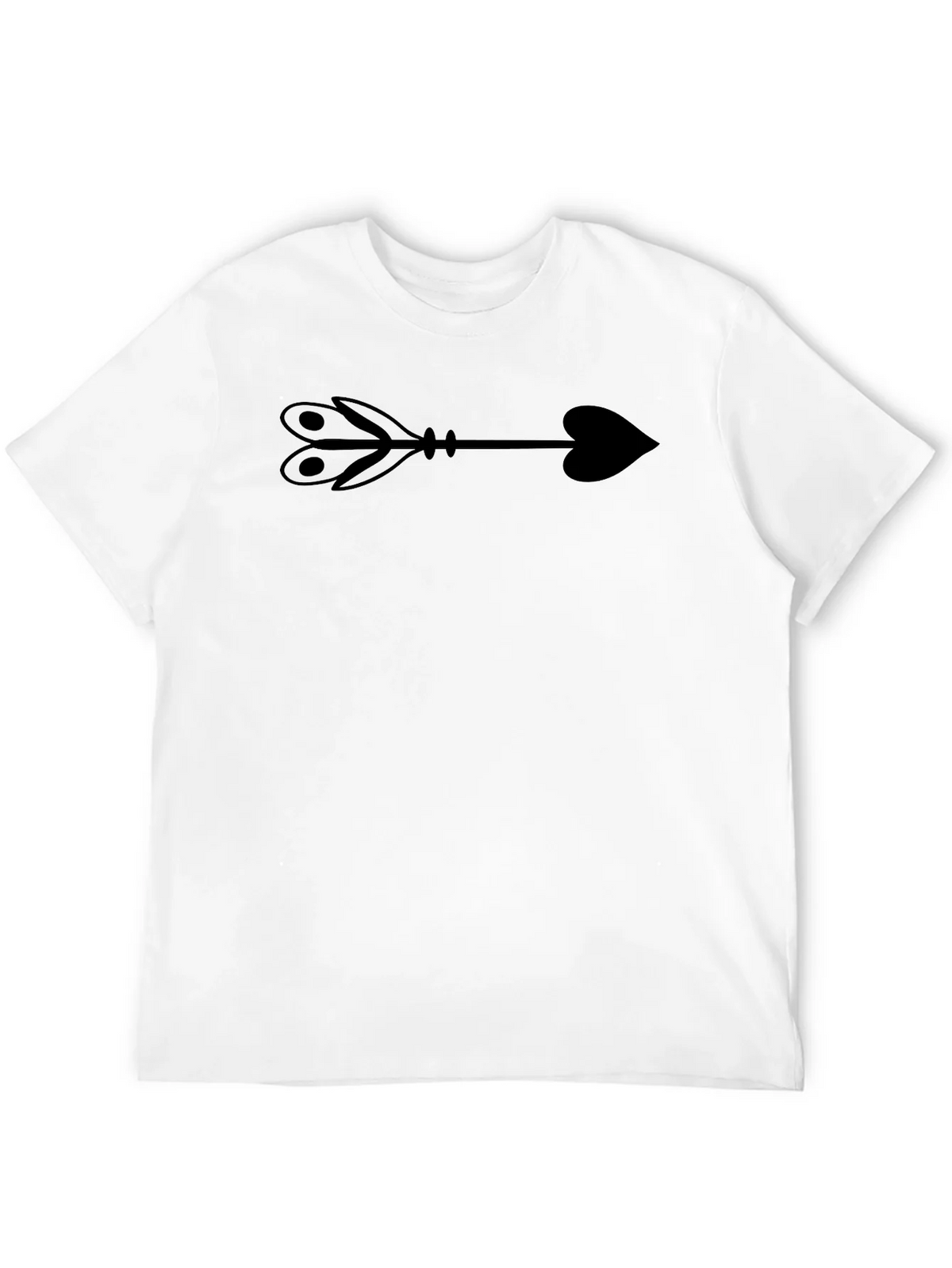 Arrow Heart Graphic T-Shirt - Classic Black Tee product image 3