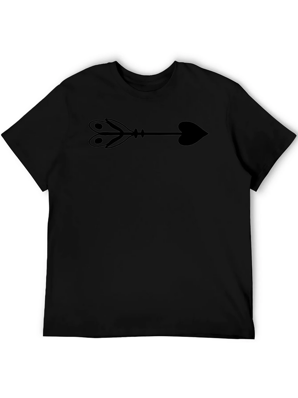 Arrow Heart Graphic T-Shirt - Classic Black Tee product image 8