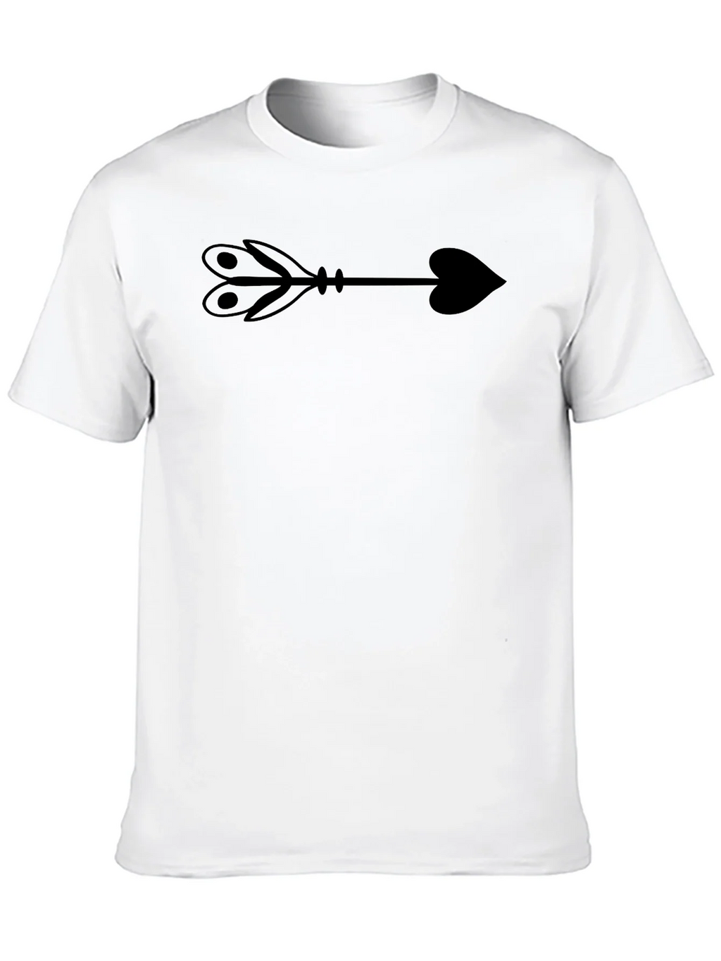 Arrow Heart Graphic T-Shirt - Classic Black Tee product image 12