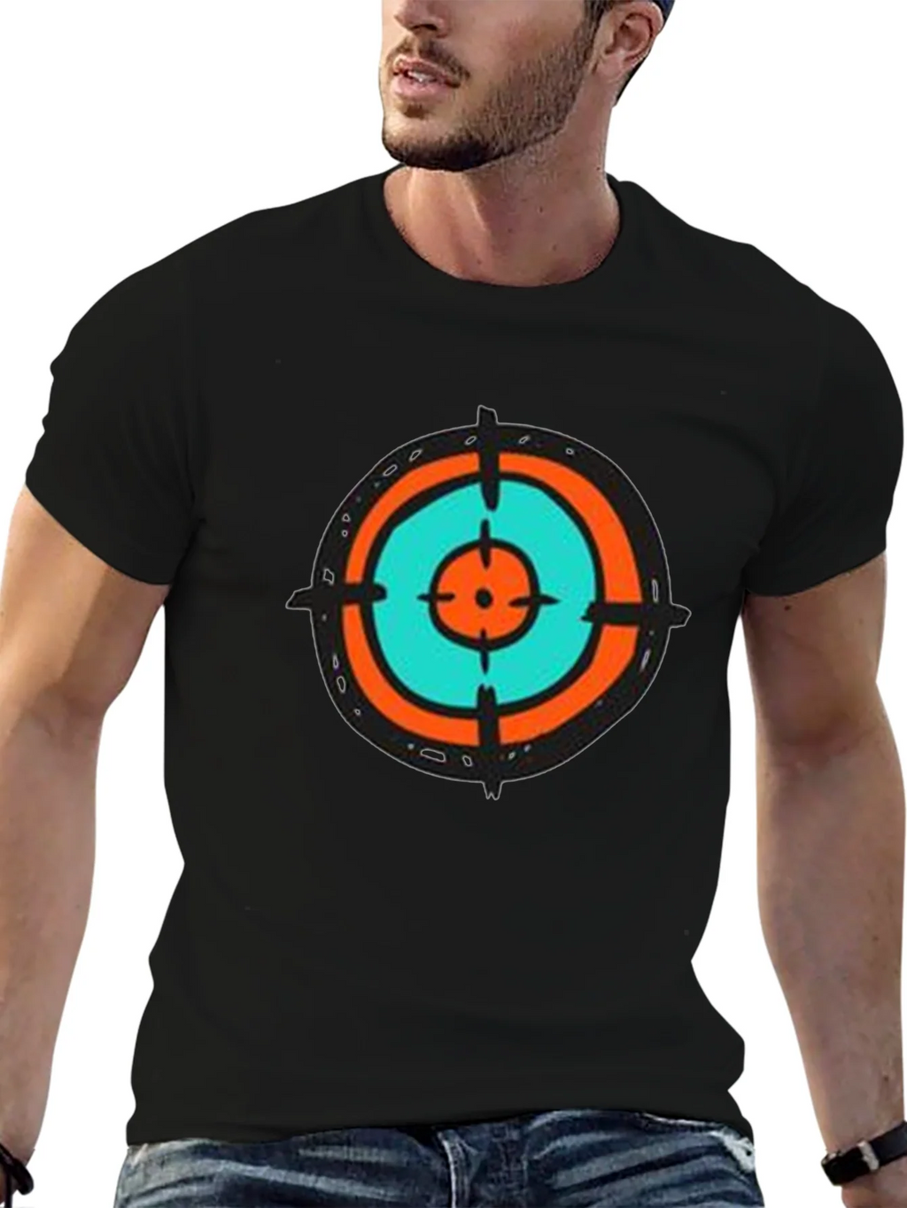 Target Tee - Abstract Graphic Print Crew Neck T-Shirt product image 9
